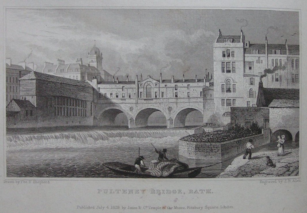 Print - Pulteney Bridge,  Bath - Allen